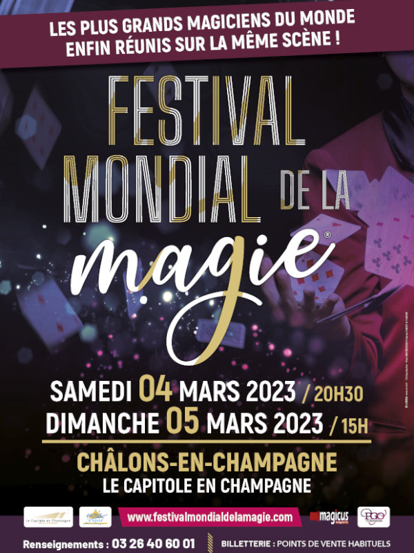 Festival mondial magie Chalon Champagne_Music Line Production Festival Magie Affiche